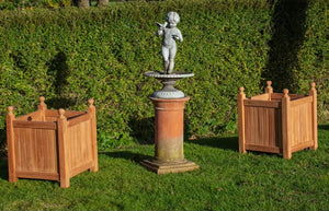 Stylish Teak Planters (x2)