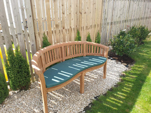 Oxford wave bench cushion