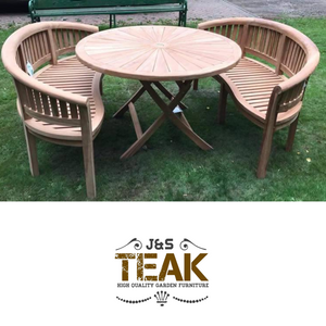 The Oxford wave dining set