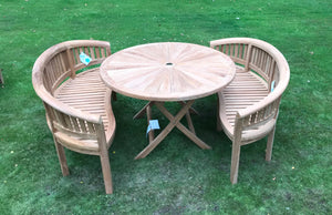 The Oxford wave dining set